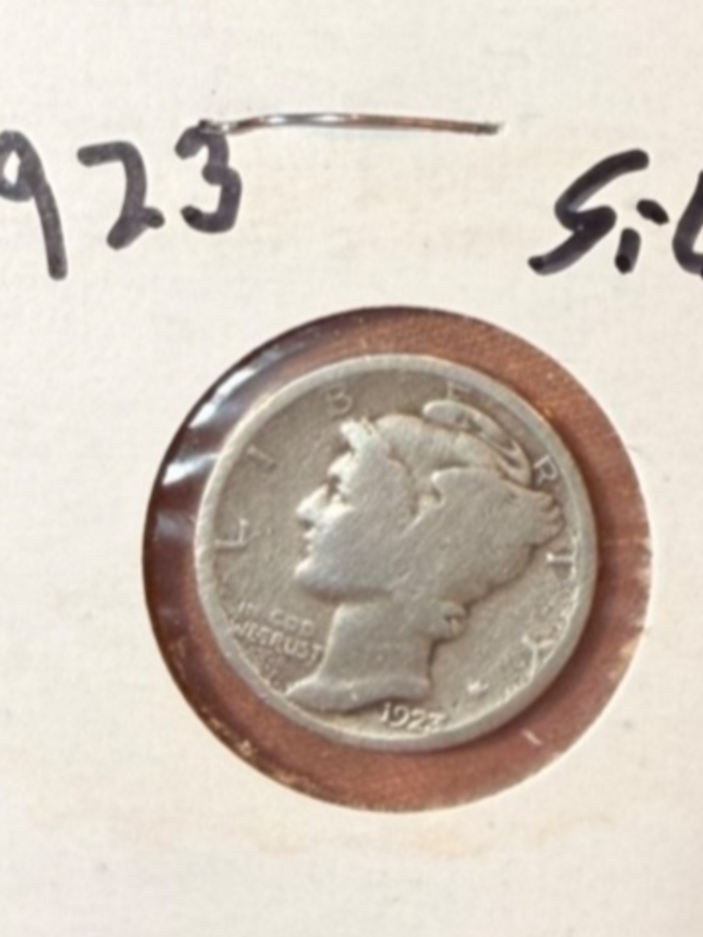 1923-P 10C Mercury Dime #206509289579 - Picture 2 of 6